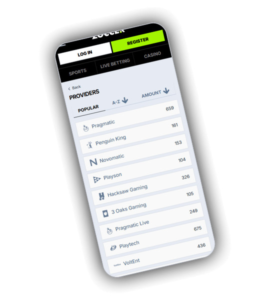 Zoccer Casino Spieleanbieter